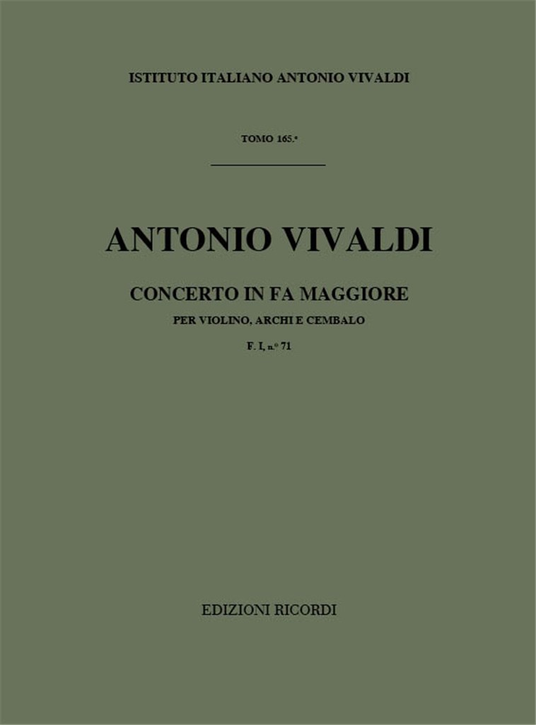 Concerto in Fa Maggiore (F Major)
